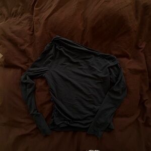 Abercrombie One Shoulder Long Sleeve Top